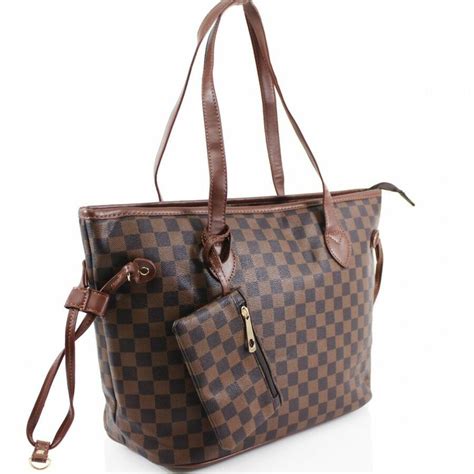 louis vuitton checkered tote.